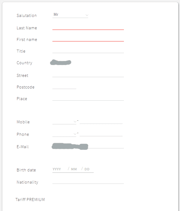 Fill form